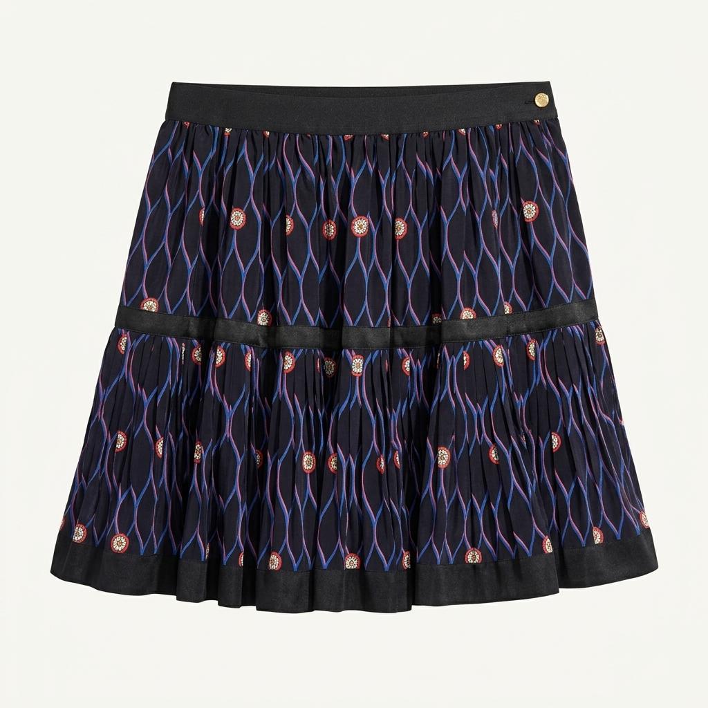 KENZO x H&M 겐조 콜라보 실크 블렌드 미니스커트
