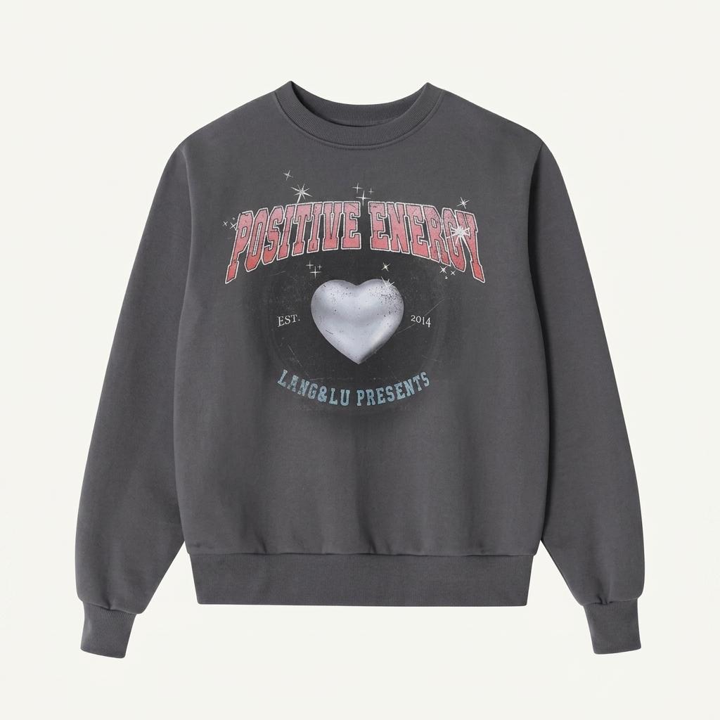 랭앤루 HAILEY Silver Heart Sweatshirt 스웻셔츠 1