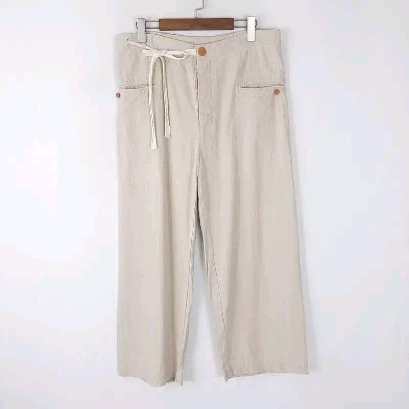 EASY TO WEAR 남성 린넨혼방 와이드팬츠48 2