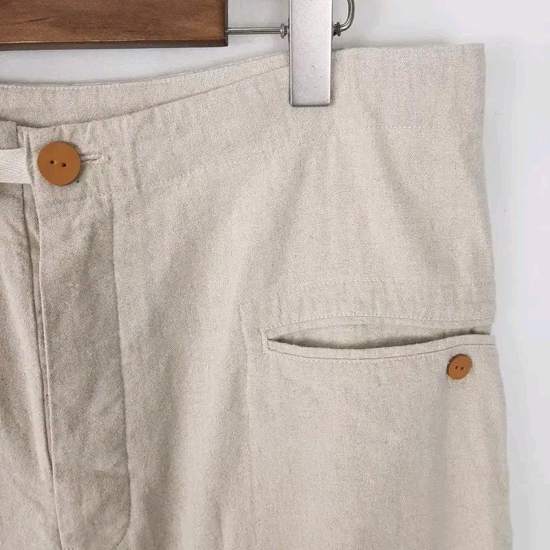 EASY TO WEAR 남성 린넨혼방 와이드팬츠48 6