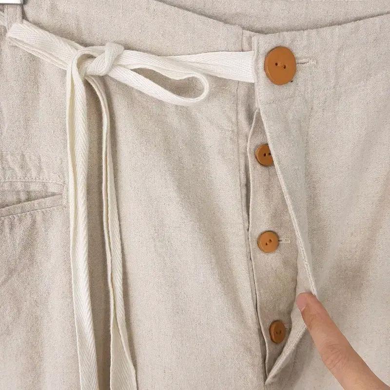 EASY TO WEAR 남성 린넨혼방 와이드팬츠48 5