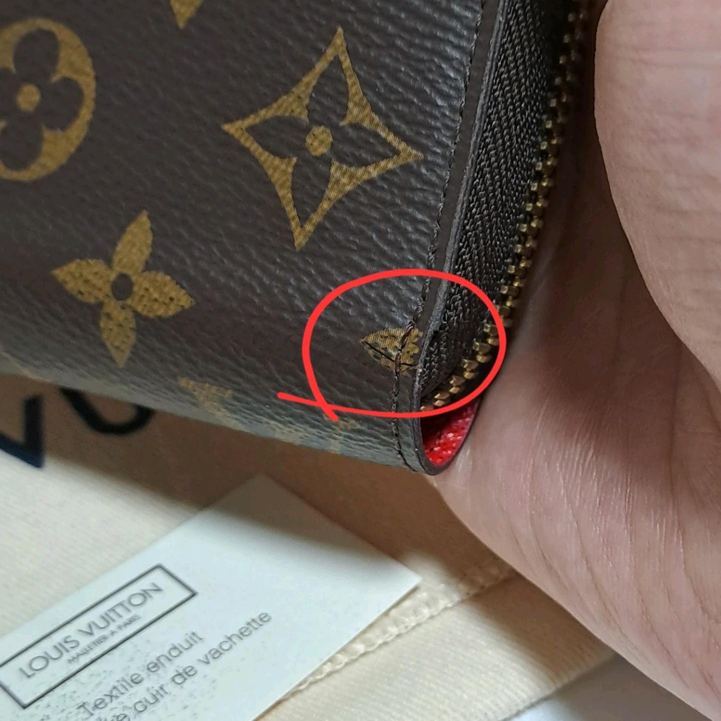 [100%/정품] 루이비통 지피 모노그램 코클리코 레드 장지갑, 루이비통지갑,루이비통장지갑 8
