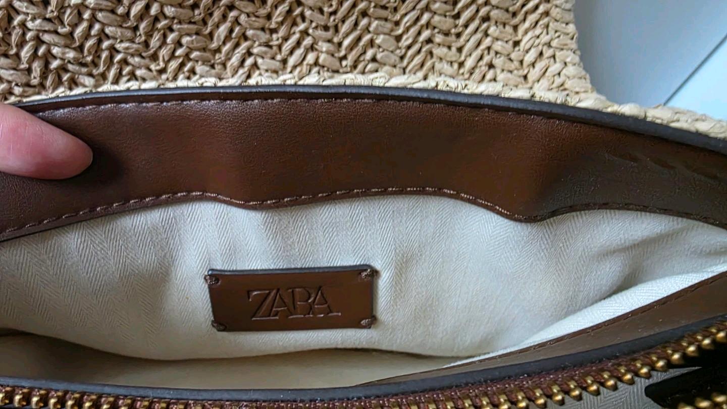 ZARA 라피아백 체인 숄더백 베이지 5