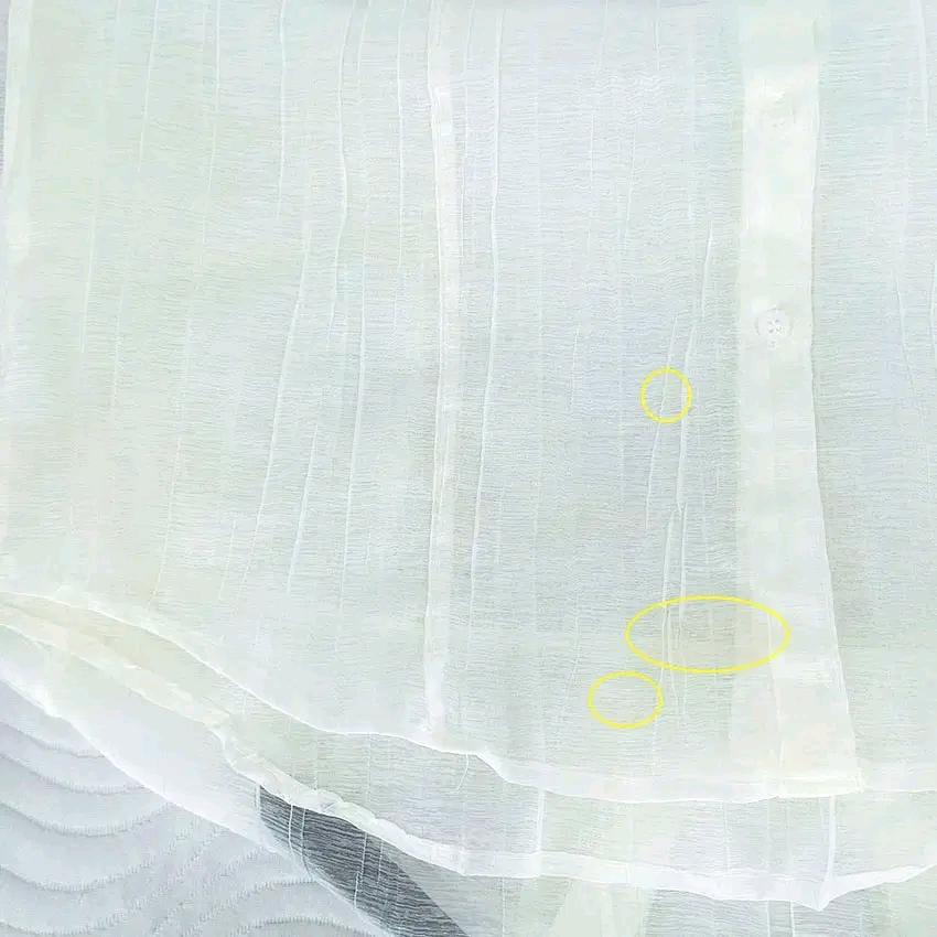 BAGUETTE 여성 여름 시스루 긴팔셔츠 레몬 (HU46097) 8
