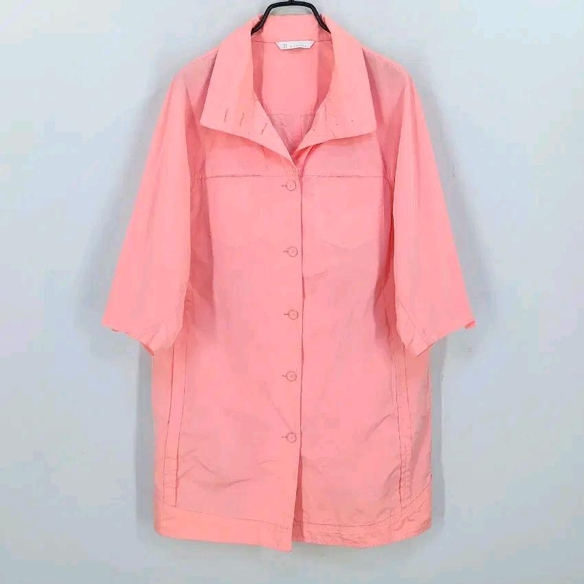 잇미샤 여성 춘하 소매롤업 하프자켓 연코랄핑크55 (HU46099) 2