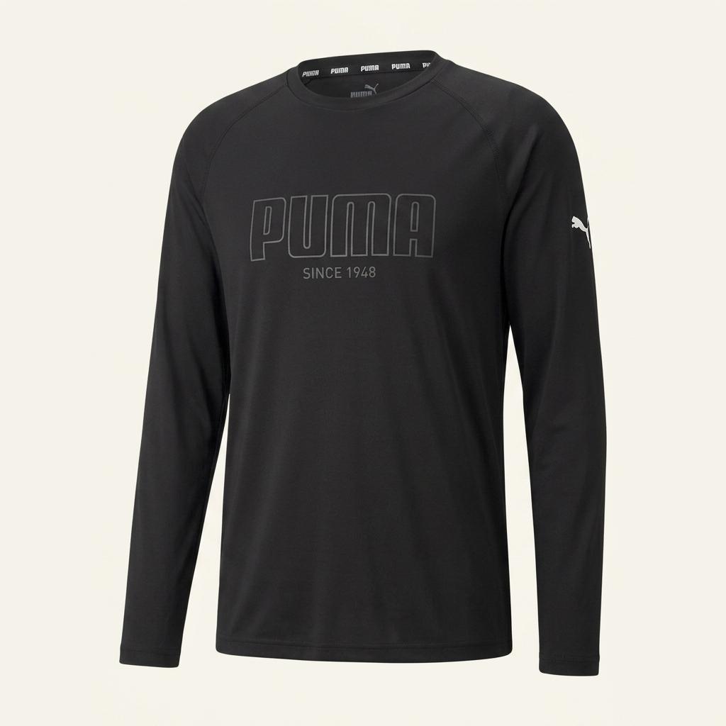 XL(110)사이즈 )) PUMA 푸마 긴팔티셔츠 ! 큰로고~ 깔끔한 디자인