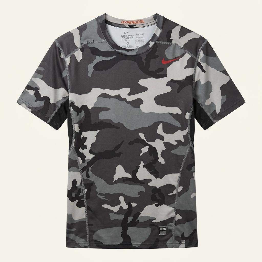 L,100 )) NIKE 나이키 하이퍼쿨 프로컴뱃 카모 반팔티셔츠 !~ 1