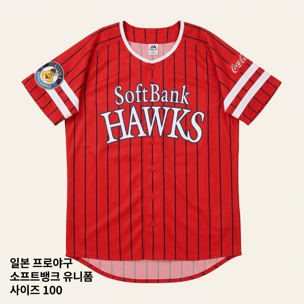일본 프로야구 소프트뱅크 유니폼 사이즈 100