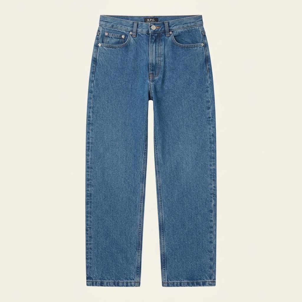 A.P.C. 아페쎄 워싱 코튼 데님 팬츠 중청