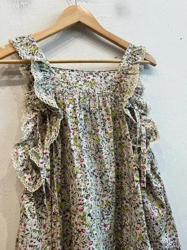질스튜어트 플라워 슬리브리스 탑 Made in JAPAN 7