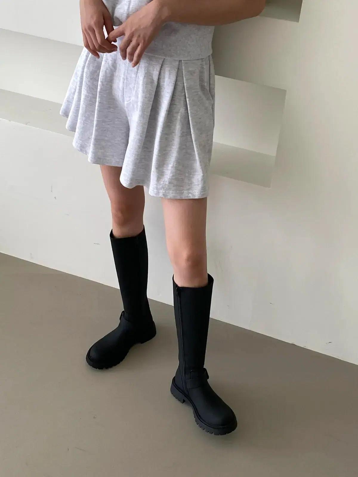 #세일 9370 블랙 230-무광 3.5cm 롱부츠-새상품 4