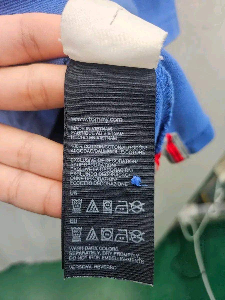 타미힐피거 프랑스 자수 반팔 카라티 (344 7