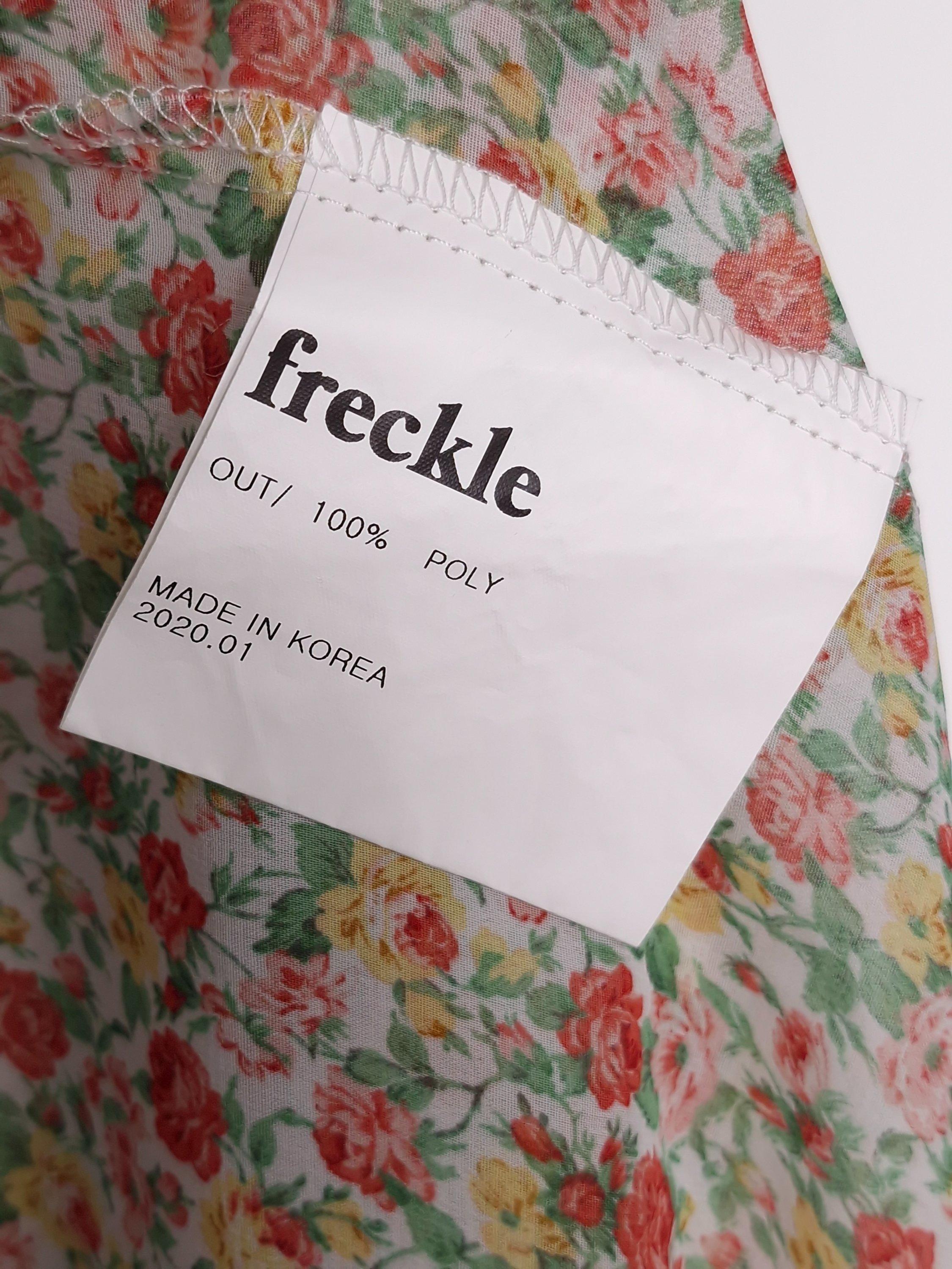 프레클 freckle seoul 플라워 시스루 롱 원피스 [A664] 5