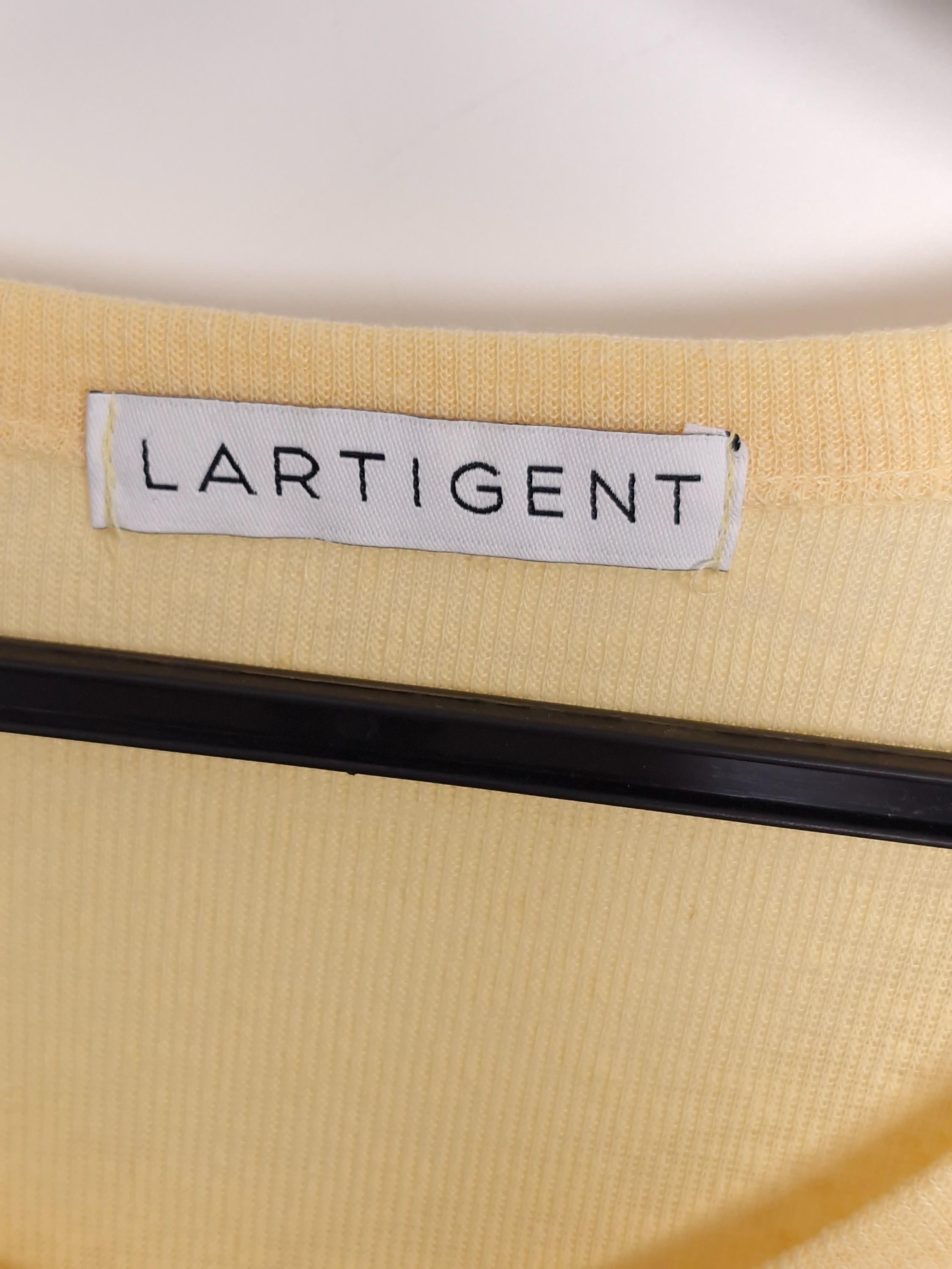 라티젠 LARTIGENT 노란색 린넨 가디건 Free [A667] 4