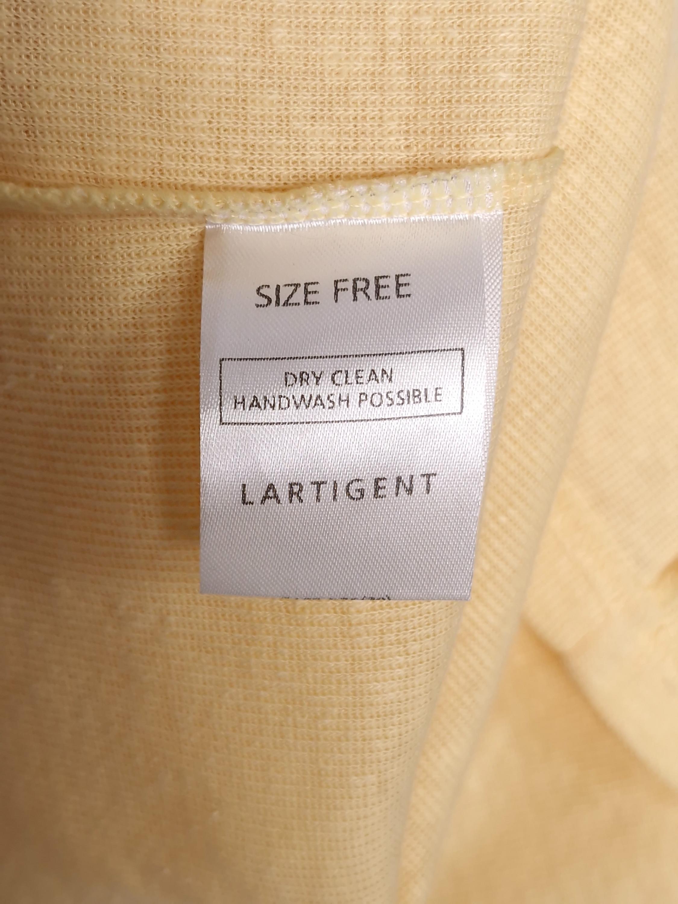 라티젠 LARTIGENT 노란색 린넨 가디건 Free [A667] 6