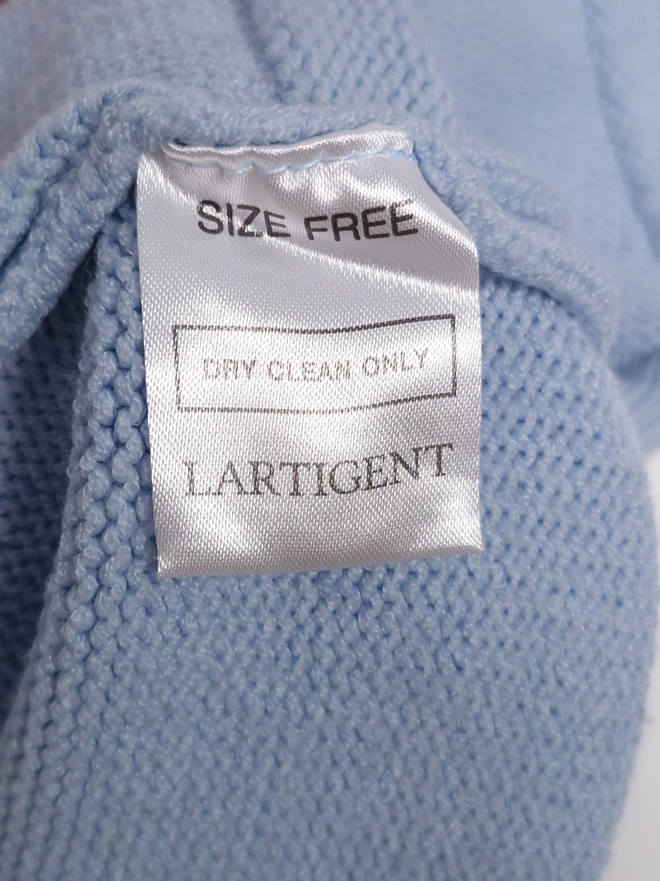 라티젠 LARTIGENT 하늘색 반팔 니트 Free [A668] 5