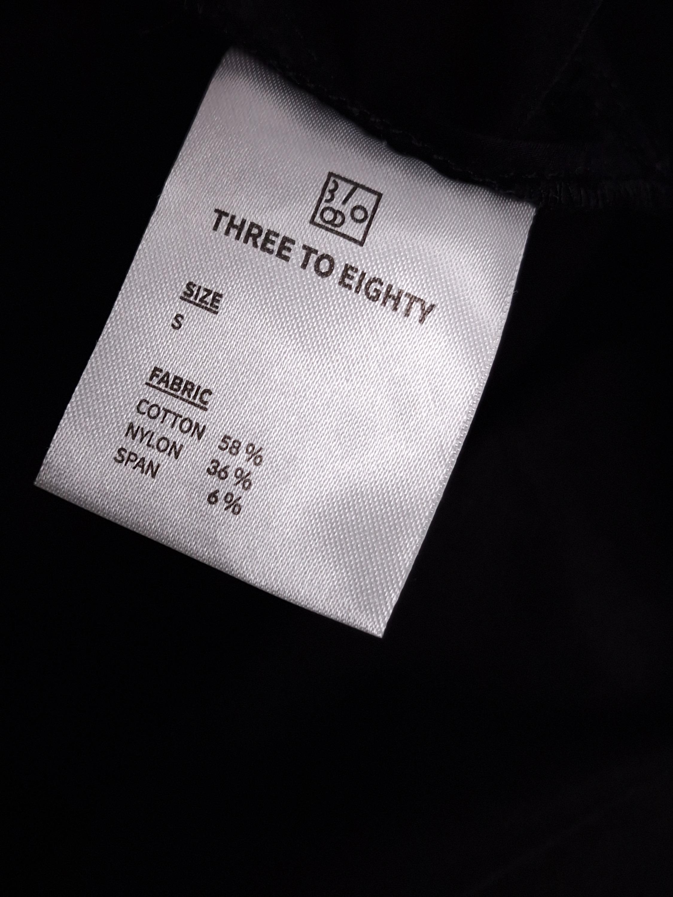 쓰리투에이티 THREETOEIGHTY 검정 나일론 미디 치마 S [A674] 5
