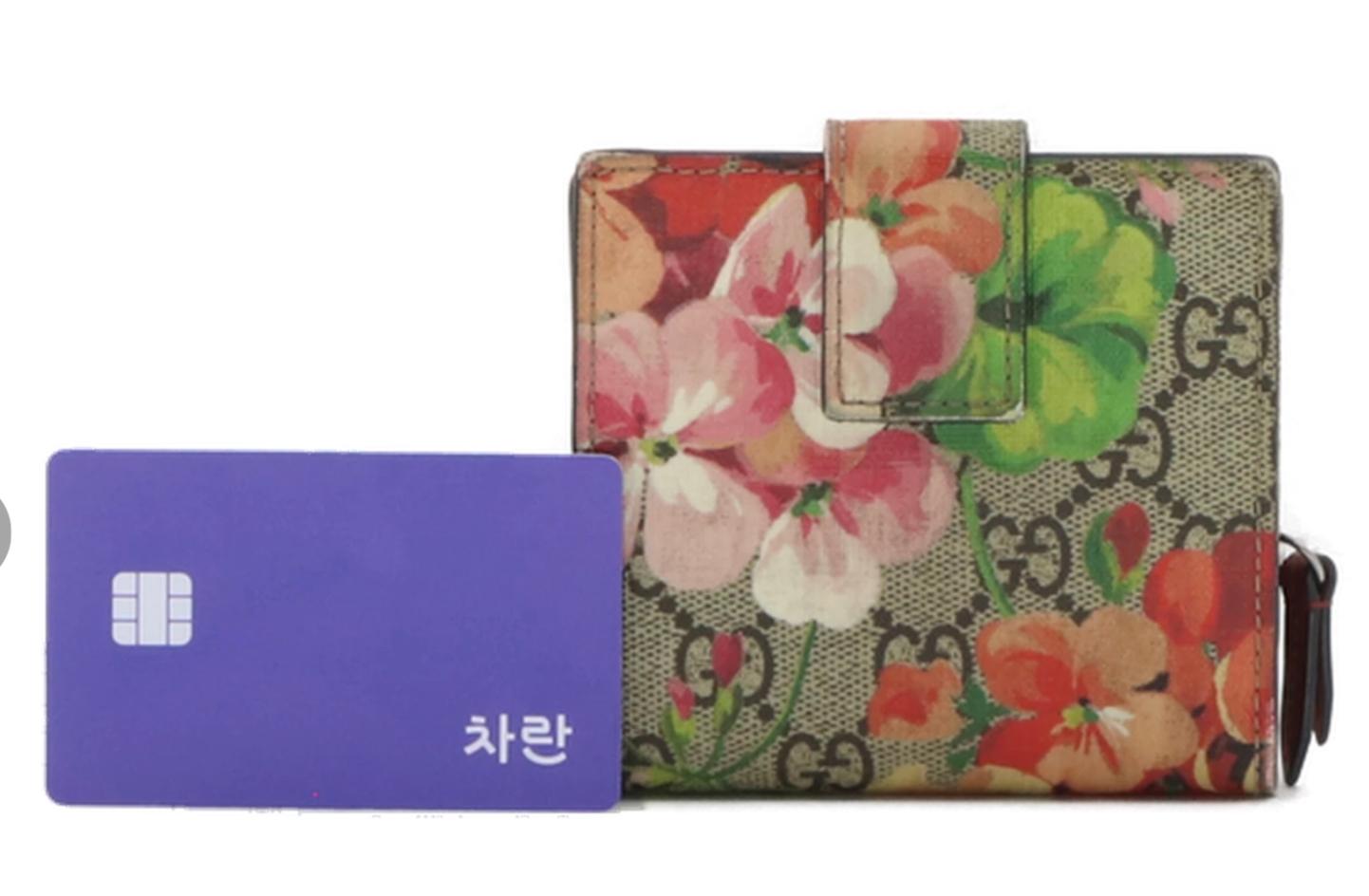 구찌 블룸 프린트 GG 수프림 여성 반지갑 8