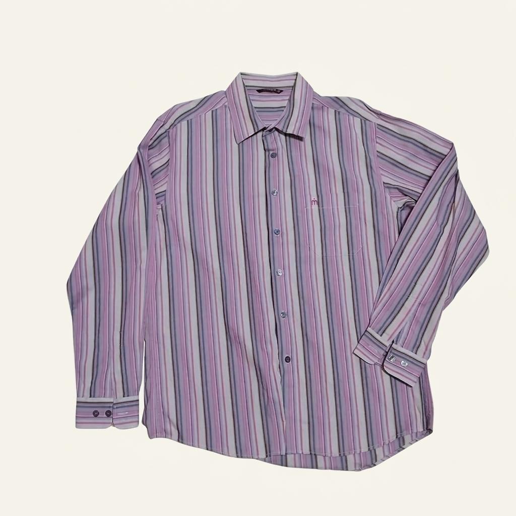 맨스타 스트라이프 롱슬리브 셔츠 남성105