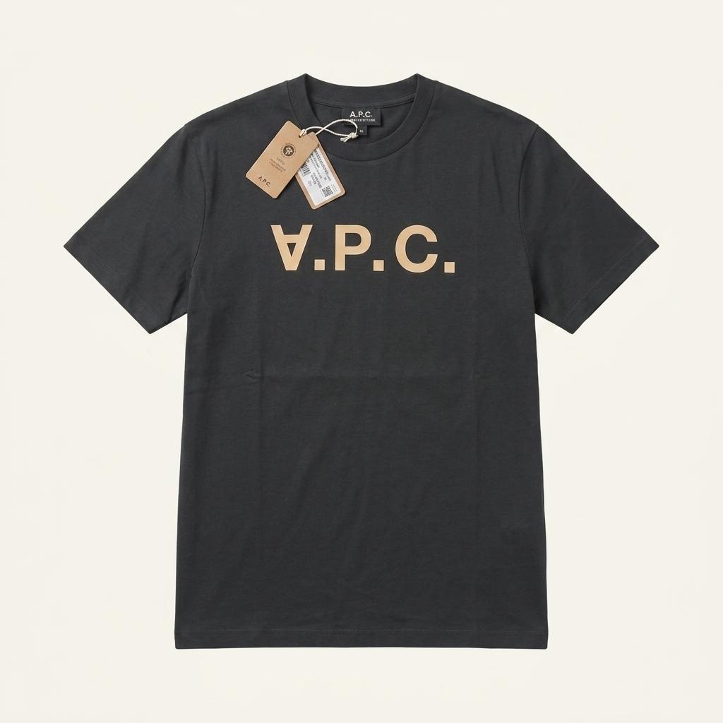 A.P.C. 로고 V.P.C. 반팔 티셔츠 블랙 S