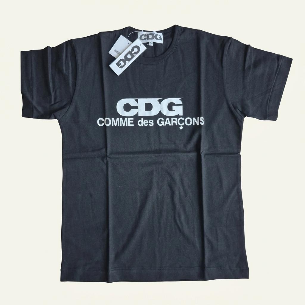 CDG 꼼데가르송 로고 반팔 티셔츠 블랙M