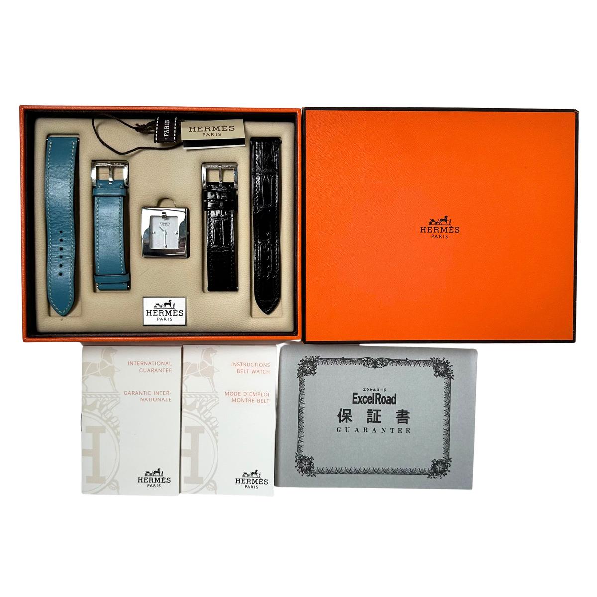 에르메스 벨트 워치 쿼츠 스틸 BE1.210.160.M-WJE 6VHEC81756 2