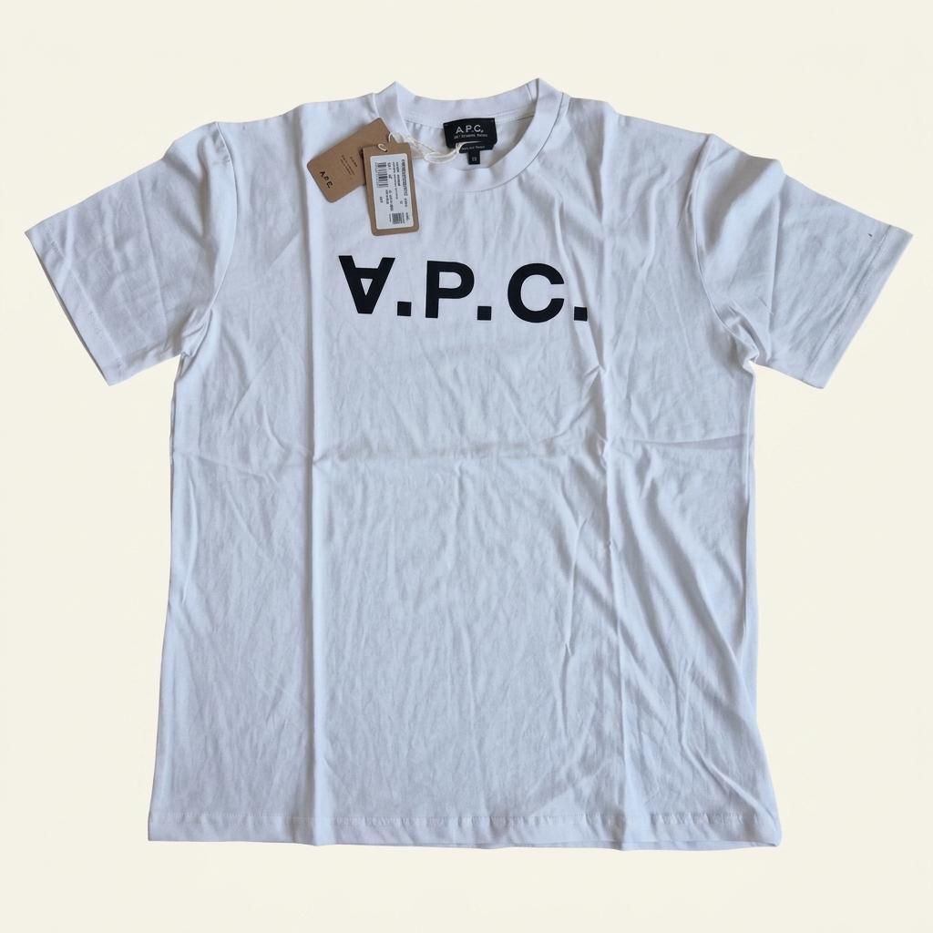 A.P.C. 아페쎄 로고 반팔 티셔츠 화이트M