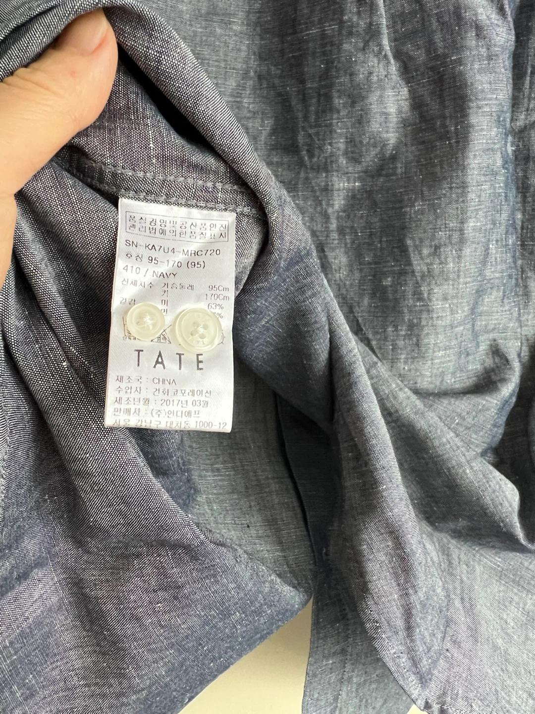 TATE 네이비 린넨 셔츠 95 (새상품) 8