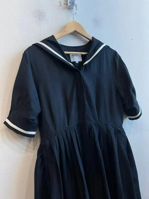 보카바카 린넨 블렌디드 세일러 원피스 S 4