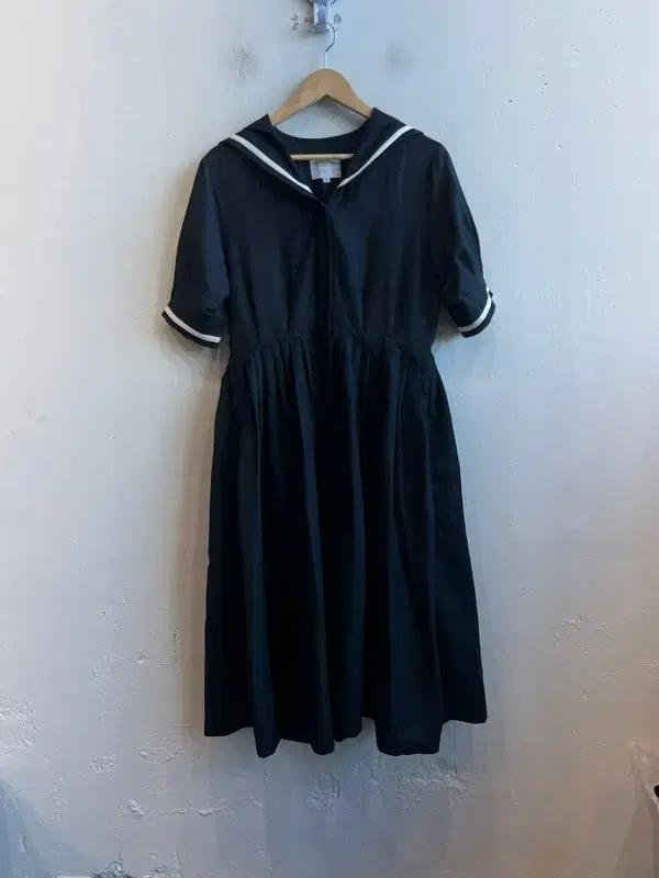 보카바카 린넨 블렌디드 세일러 원피스 S 2