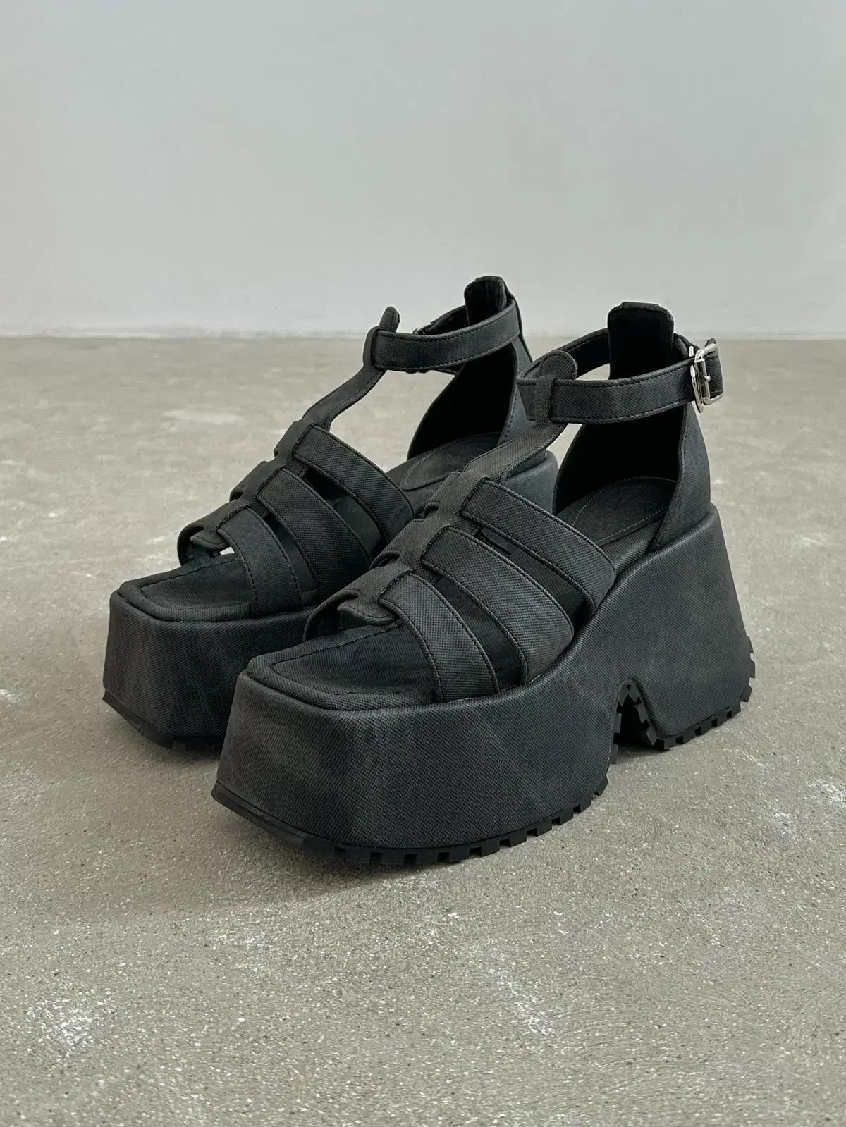 @349 블루 240-드라이빙 점보 통굽 8.5cm 글래디 샌들-새상품 12