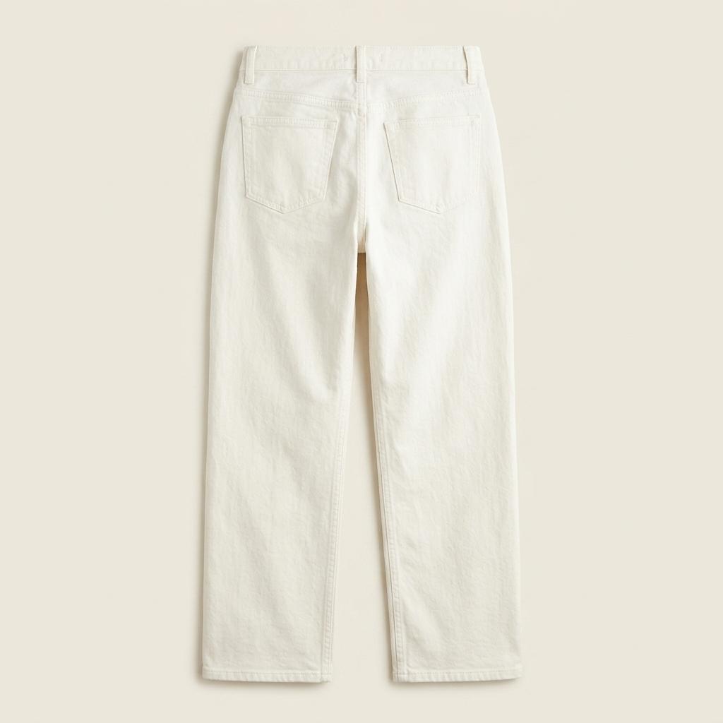 아워 화이트 와이드 데님 팬츠 L Short 1