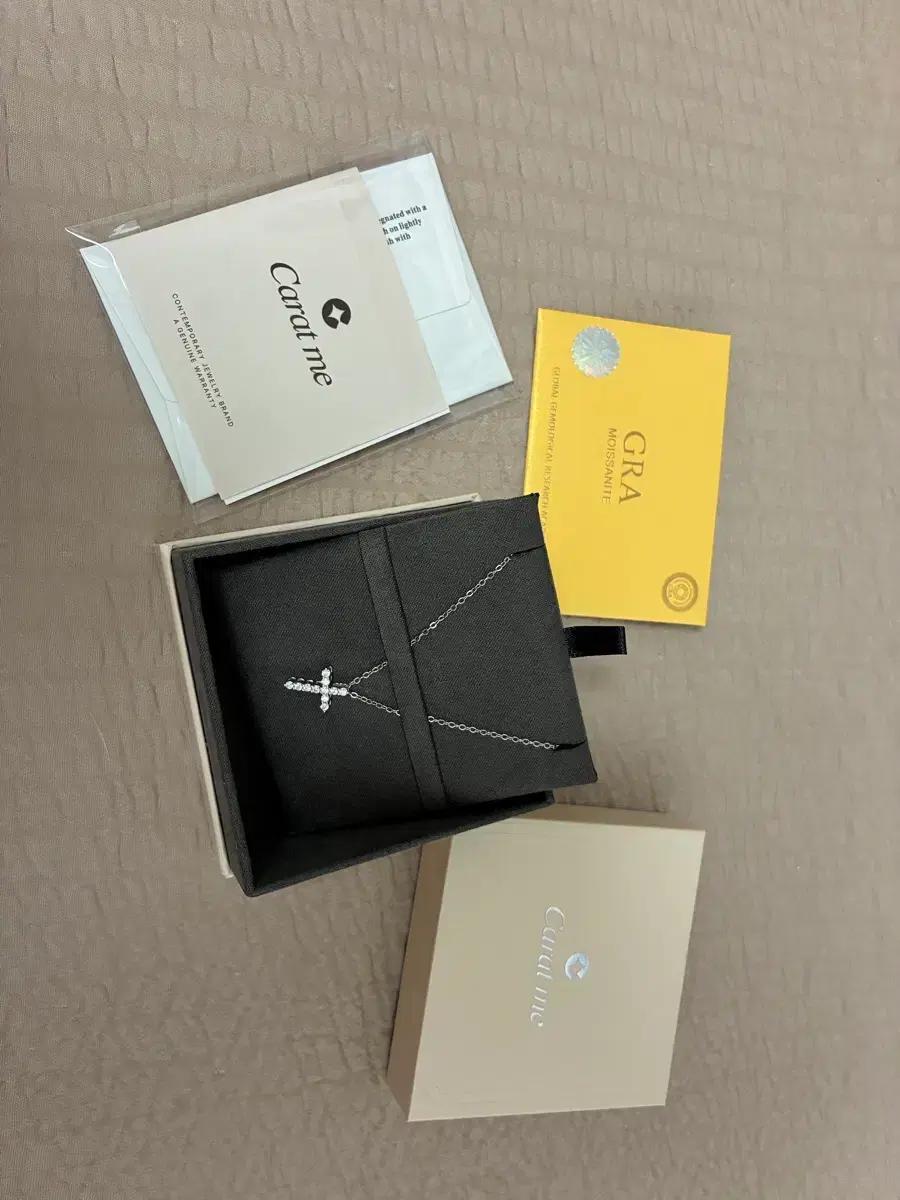 (아이돌 착용) 캐럿미 십자가 목걸이 실버 + 모이사나이트 보증 4