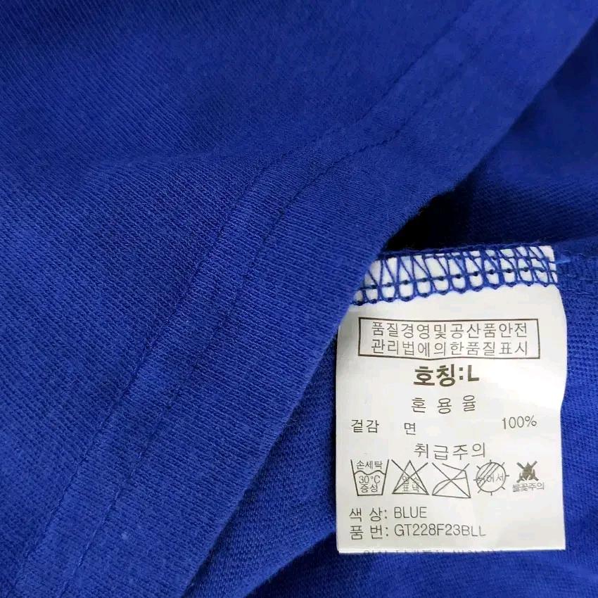 그루브라임 남성 여름 프린팅 라운드반팔티 블루L (HU46232) 6