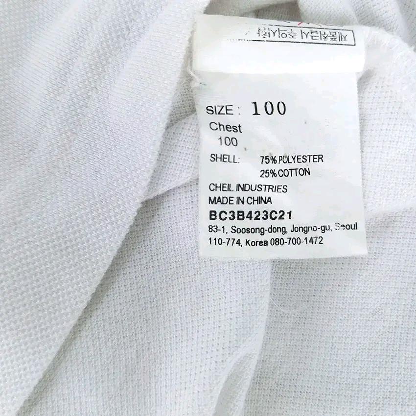 빈폴 남성 여름 슬림핏 카라반팔티 화이트100 (HU46233) 6