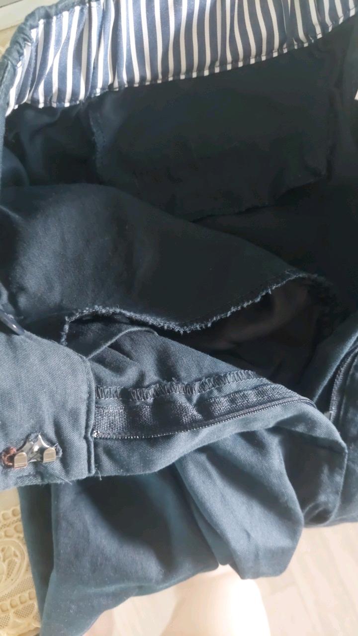 네이비 베이직 밴딩 면 혼방 반바지 7