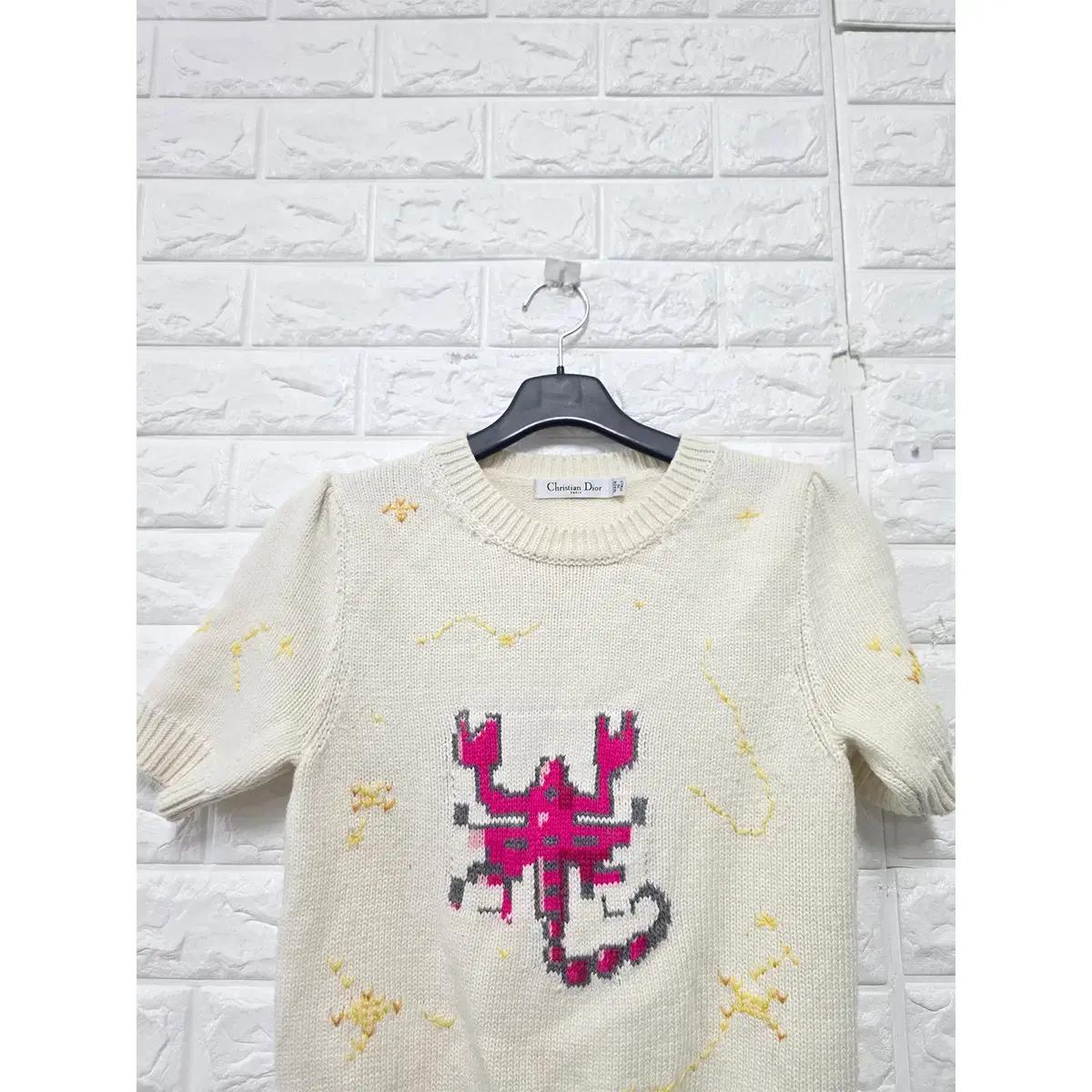 S 디올 DIOR 반팔 니트 E520 6