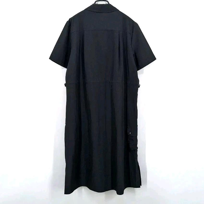 지프 여성 여름 허리스트링 홑겹 반팔원피스 블랙100 (HU46267) 3