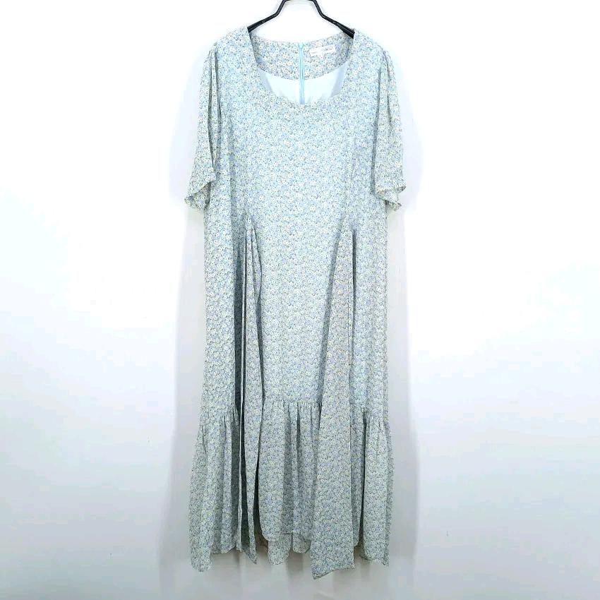 리리앤코 여성 여름 허리끈 반팔롱원피스 스카이3 (HU46270) 2