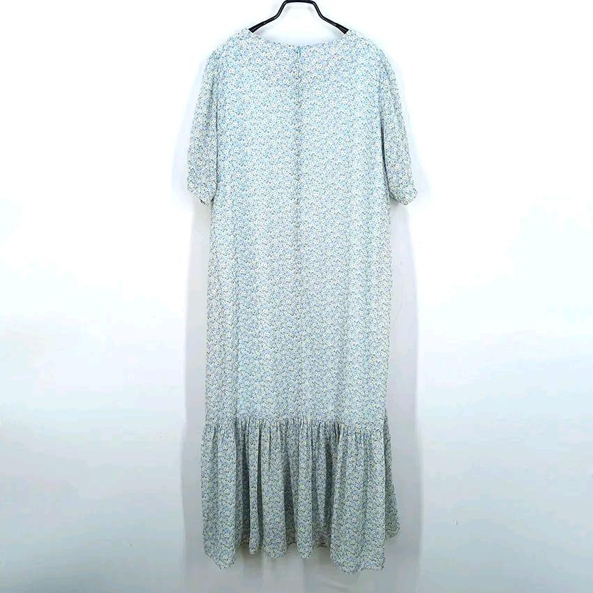 리리앤코 여성 여름 허리끈 반팔롱원피스 스카이3 (HU46270) 3