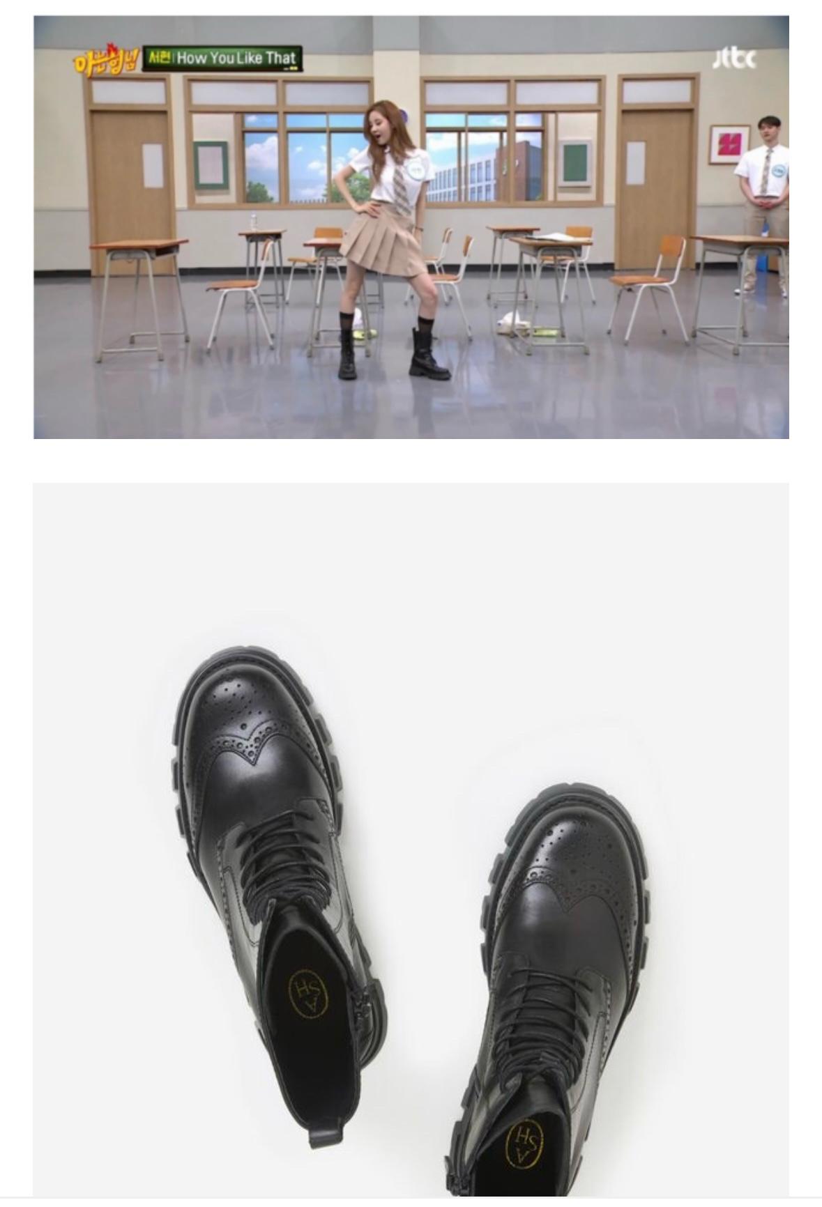 아쉬 레전드 가죽 레이스업 워커 부츠 블랙 9