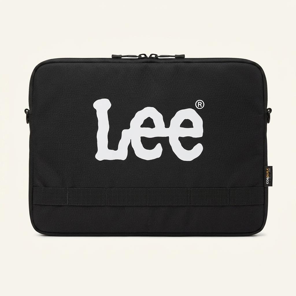 리 LEE 코듀라 로고 노트북 파우치 블랙 1