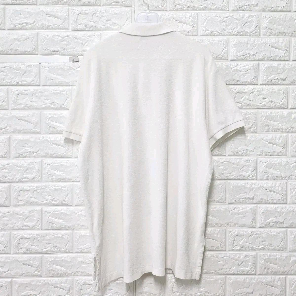XL 폴로랄프로렌 화이트 피케 반팔 카라티 E397 5
