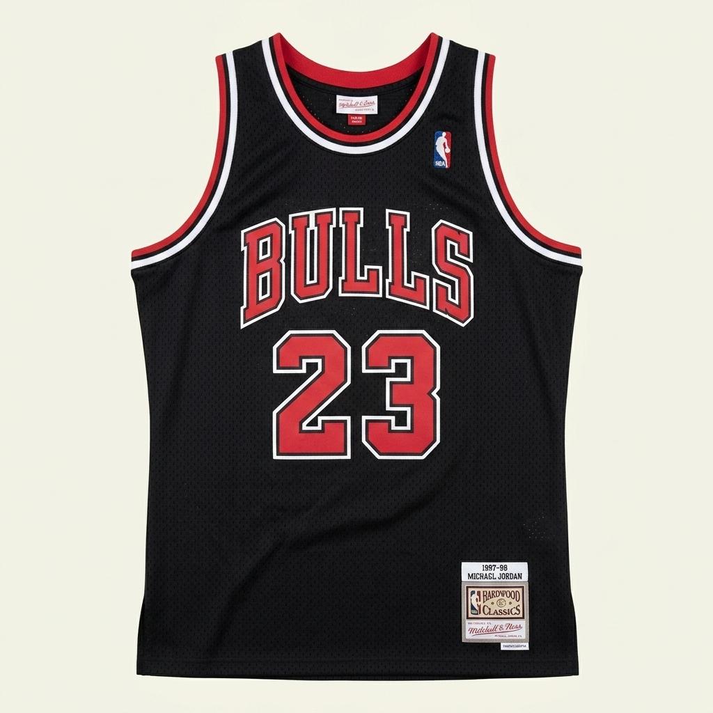미첼앤네스 NBA 시카고 불스 마이클 조던 슬리브리스 티셔츠 XL