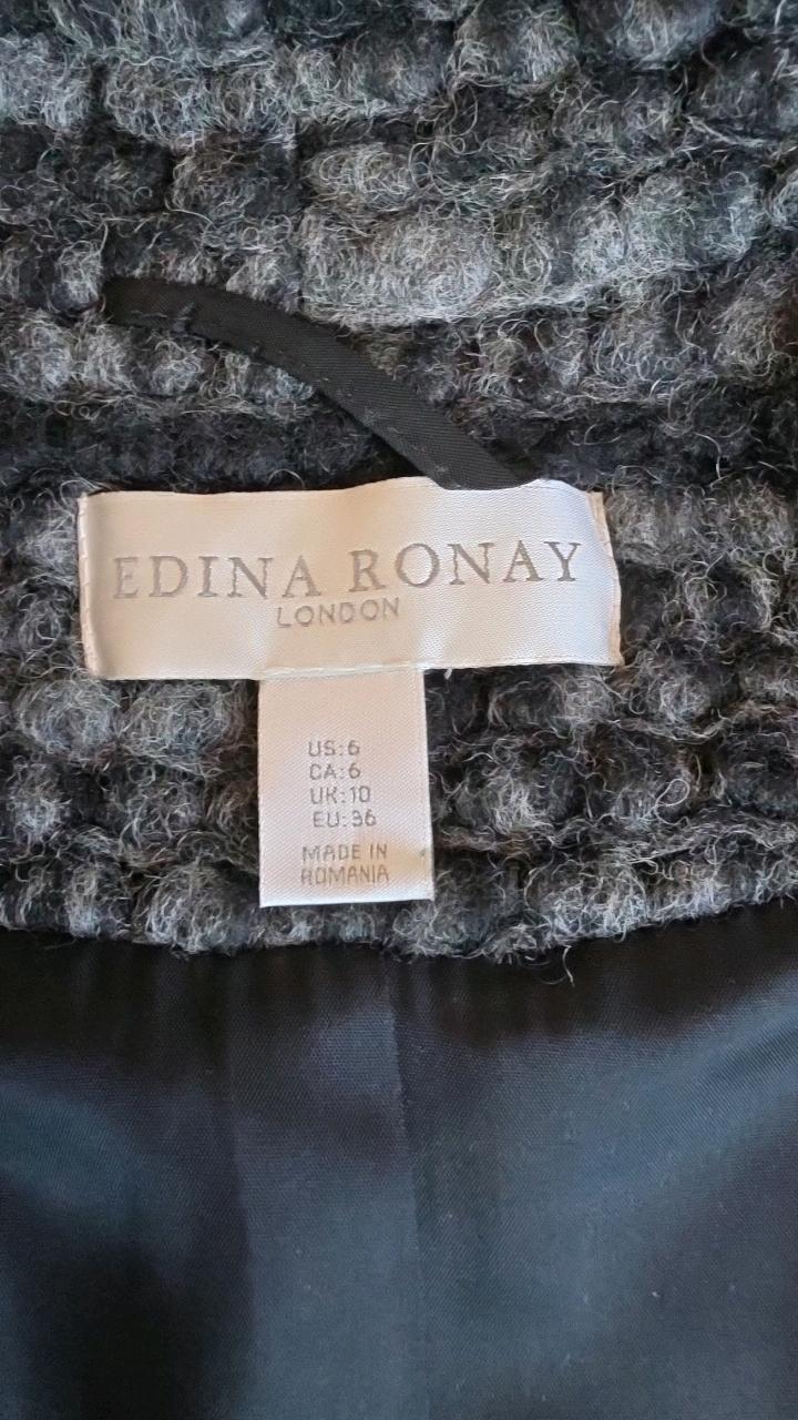 Edina Ronay 에디나 로네이 숄카디건 스타일 롱코트 3