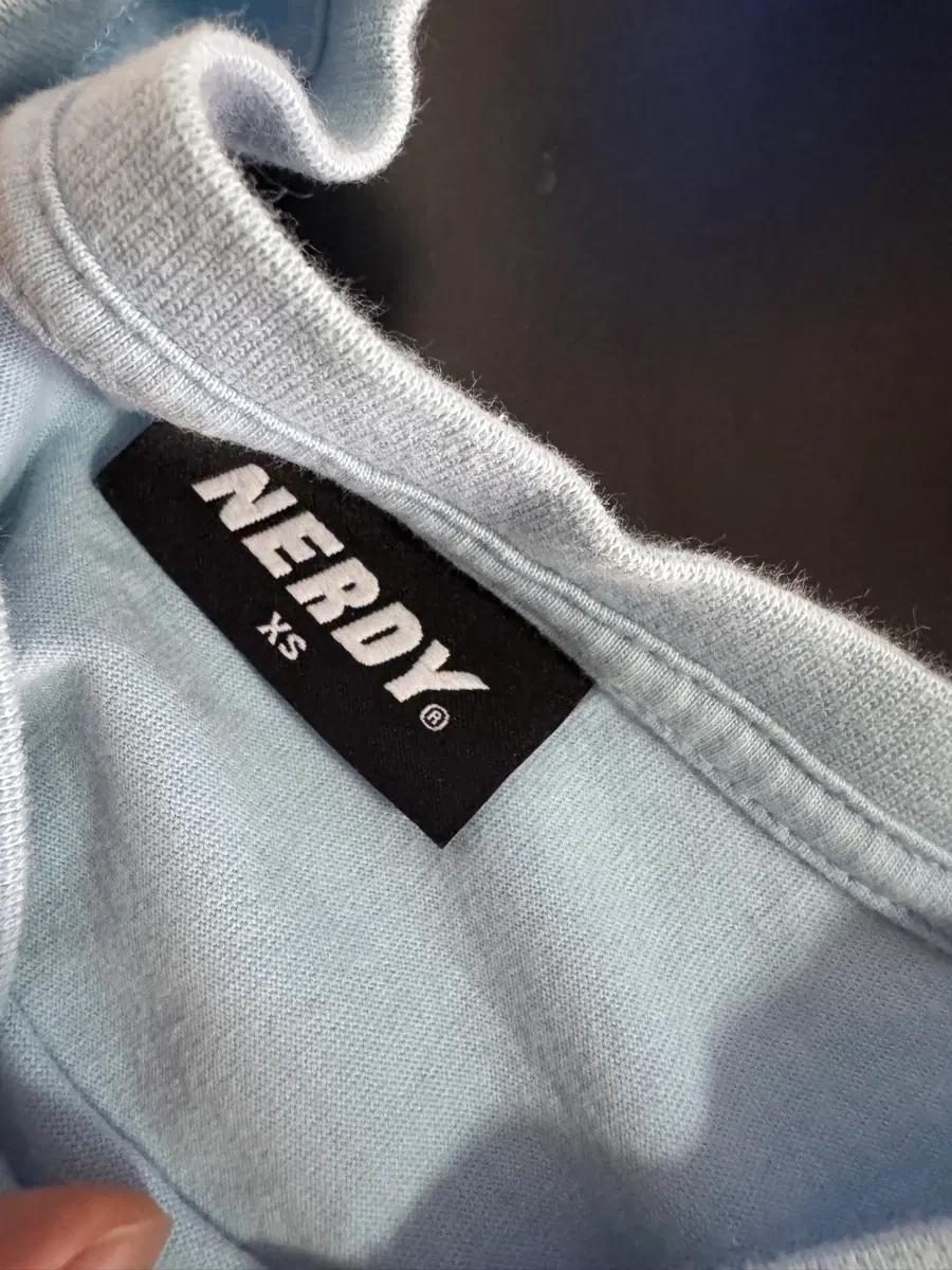 여성 널디 NERDY 베어 프린팅 반팔 티셔츠 Xs 스카이블루 4
