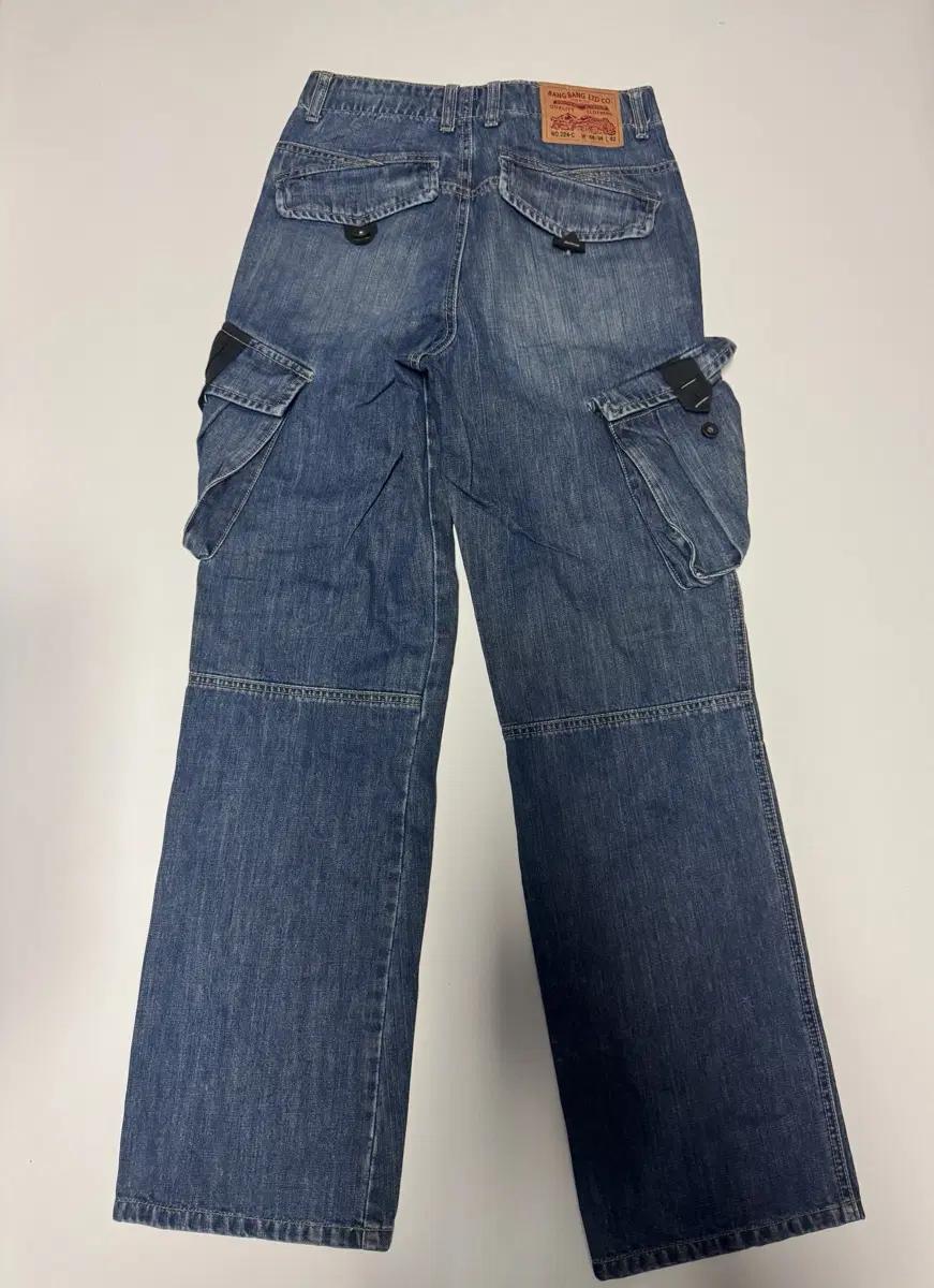 올드 빈티지 VTG Y2K 뱅뱅진 빅 포켓 카고 데님팬츠 3