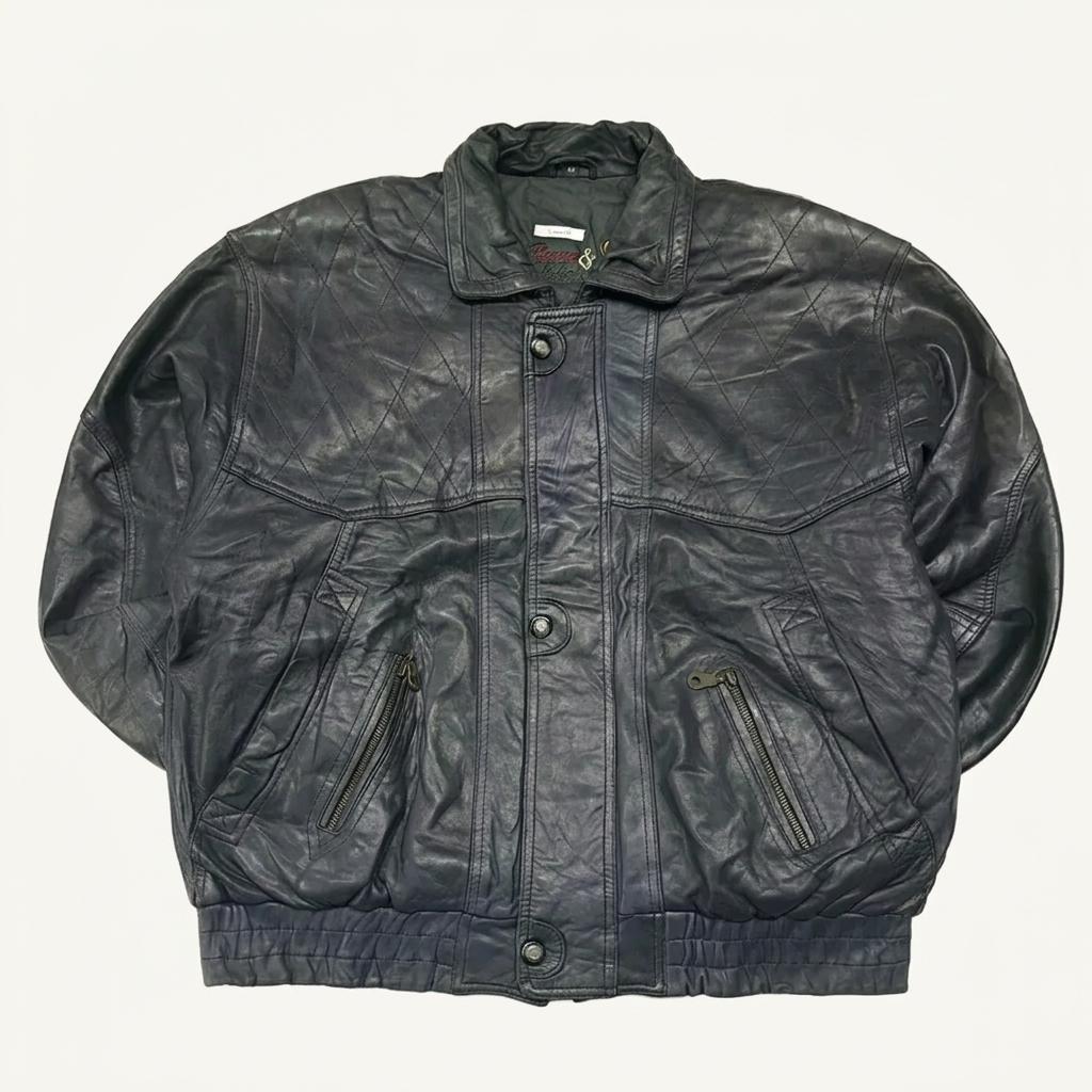 CL762 XL 로버앤레이크스 90s 양가죽 퀼팅 자켓 점퍼 1