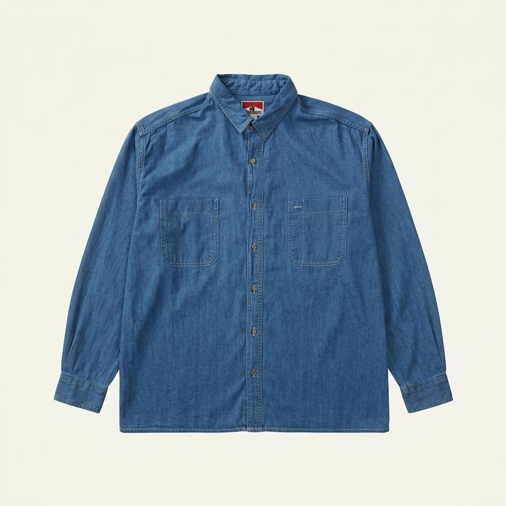 CK931 XL 말보로 90s 캐나다판 중청 워싱 데님 셔츠 남방