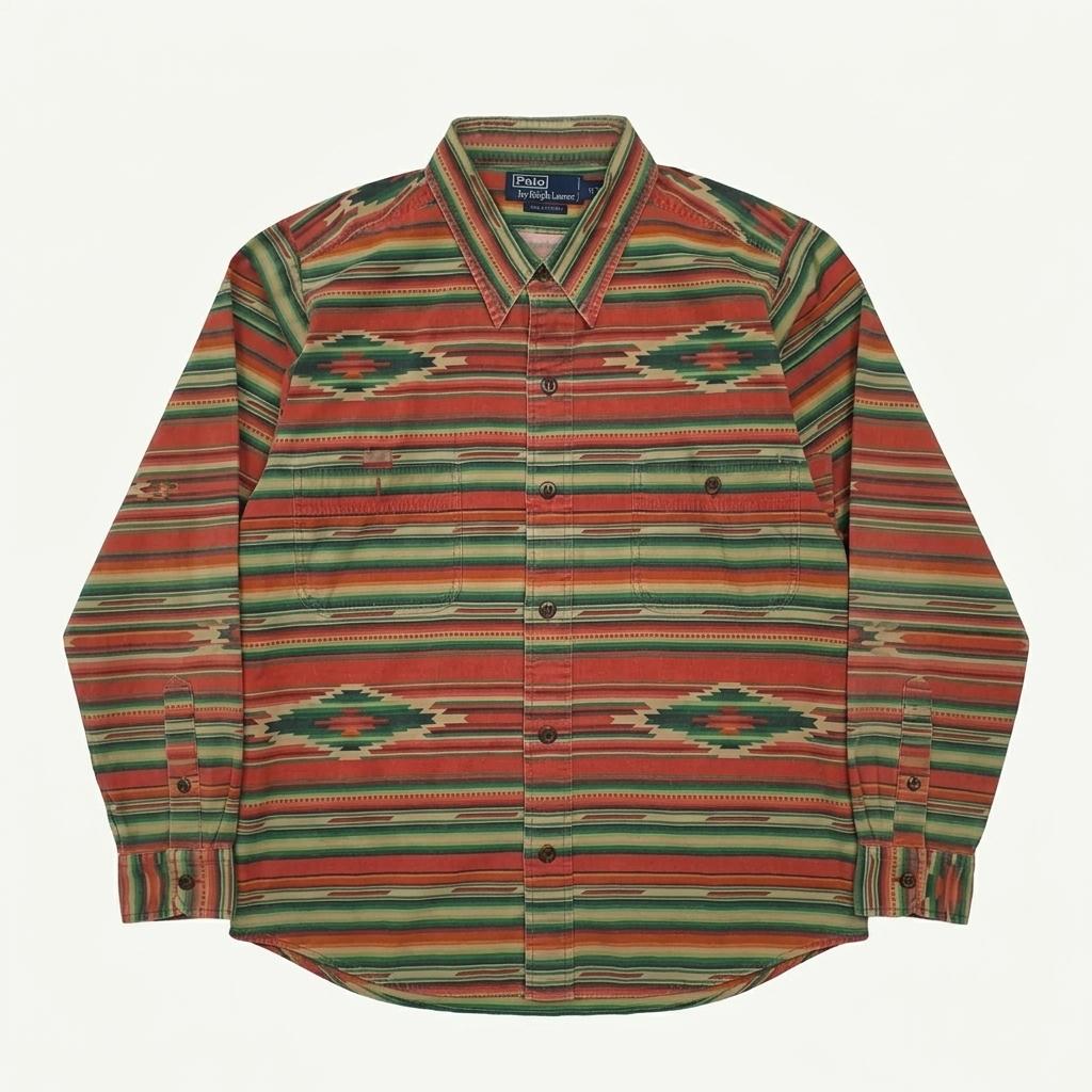 CK134 XL 폴로 90s 싱가포르판 나바호 셔츠 남방